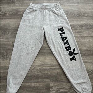 PLAYBOY Boyfriend Sweatpants - Gray